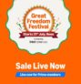 Great Freedom Festival sale is Live, Upto 80% OFF on all products